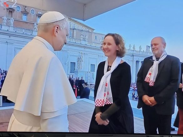 Ministrica kulture Nina Obuljen Koržinek primila od Svetog oca blagoslov i oprost svih grijeha